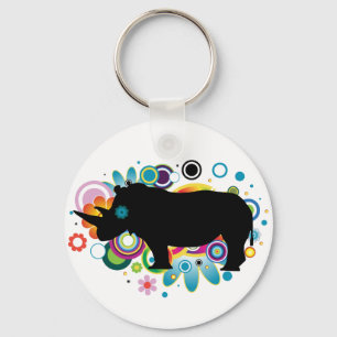 Porte-clés Abstract Rhino Keychain