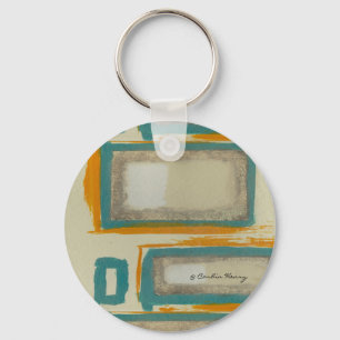 Porte-clés Abstrait Inspiré de Rothko Doux et Gras Signé