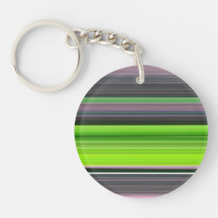 Porte-clés Abstrait n° 1 : Lime et gris