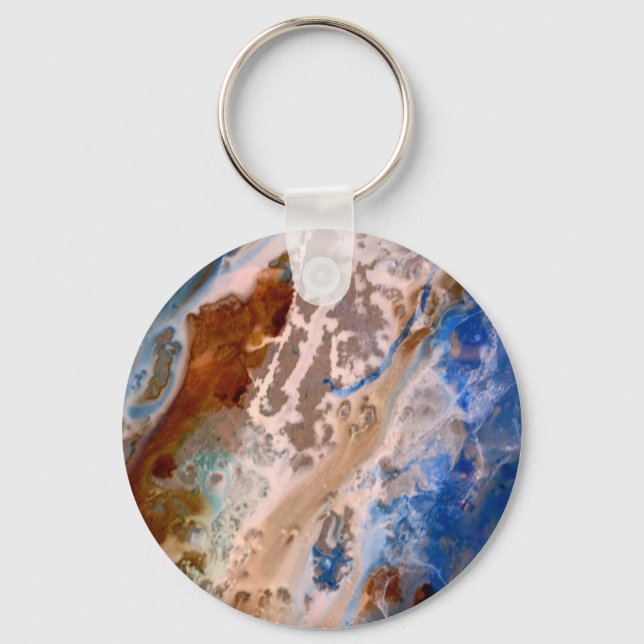 Porte-clés Abstrait plage de sable motif motif en mousse d'ea (Recto)