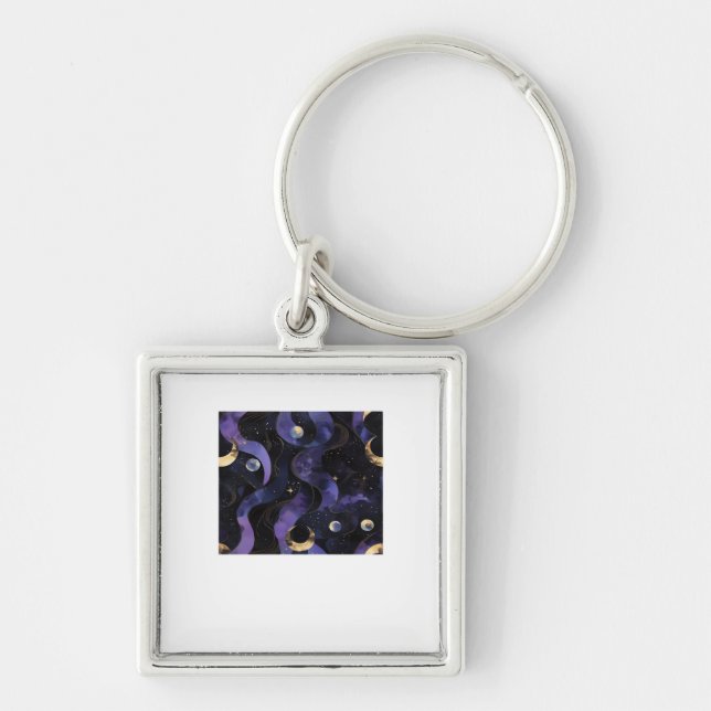 Porte-clés Abstrait Whimsigoth Motif Classic (Devant)