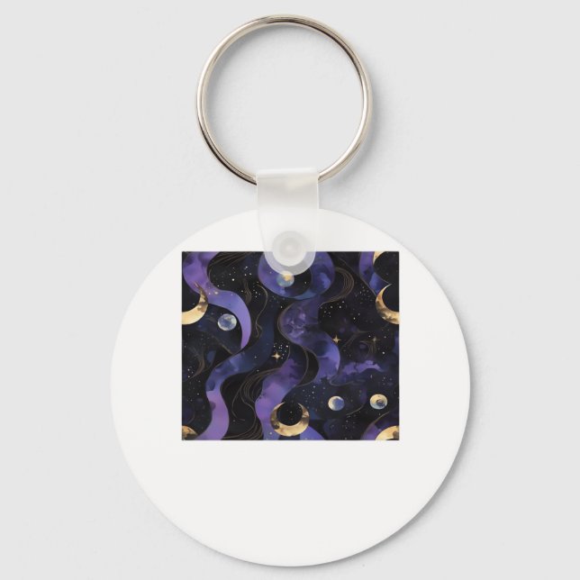 Porte-clés Abstrait Whimsigoth Motif Classic (Recto)