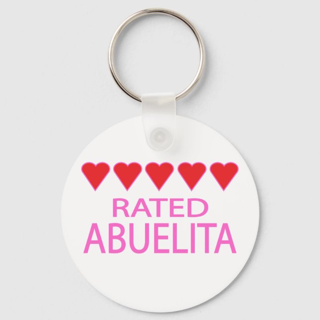 Porte-clés Abuelita, cinq coeurs (Recto)