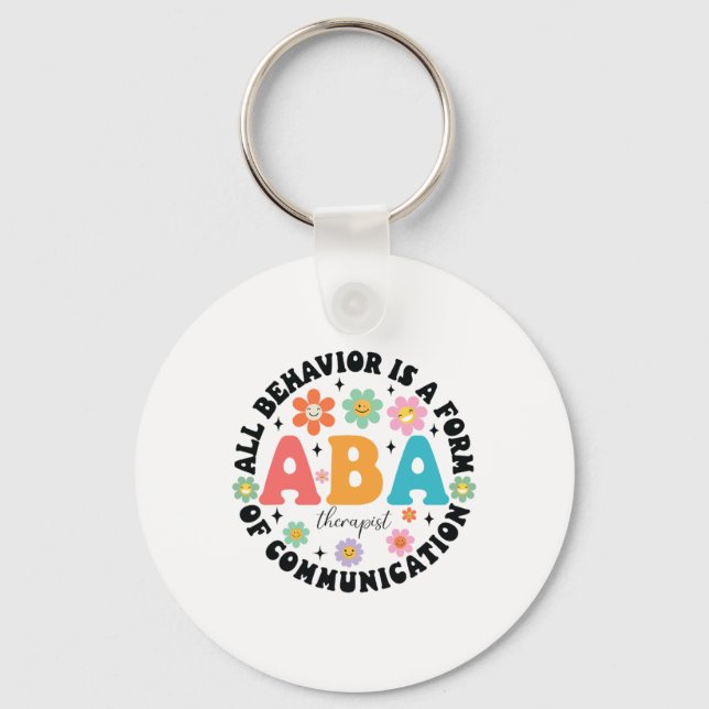 Porte-clés Aby Thérapiste Comportement Analyste Autisme Théra (Recto)