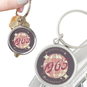 Porte-clés Accessoire cadeau vintage 1965 60e anniversaire