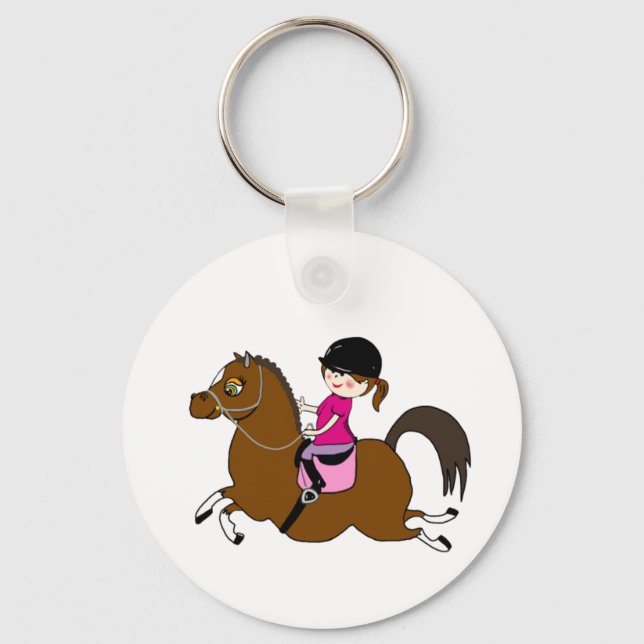 Porte-clés Accessoire de dressage personnalisé pour cheval et (Recto)