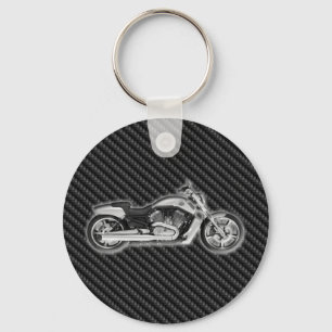 Porte-clés Accessoire de mode 3D Carbon Harley Motorcycle