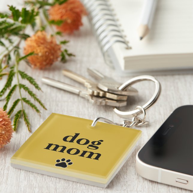 Porte-clés Accessoire de Style pour Maman de Chien (Devant Droit)