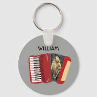 Accordéon personnalisé joueurs rouge et gris