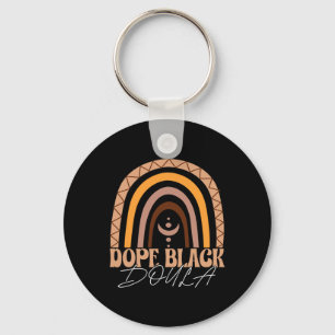 Porte-clés Accoucheuse noire africaine américaine Doula noire
