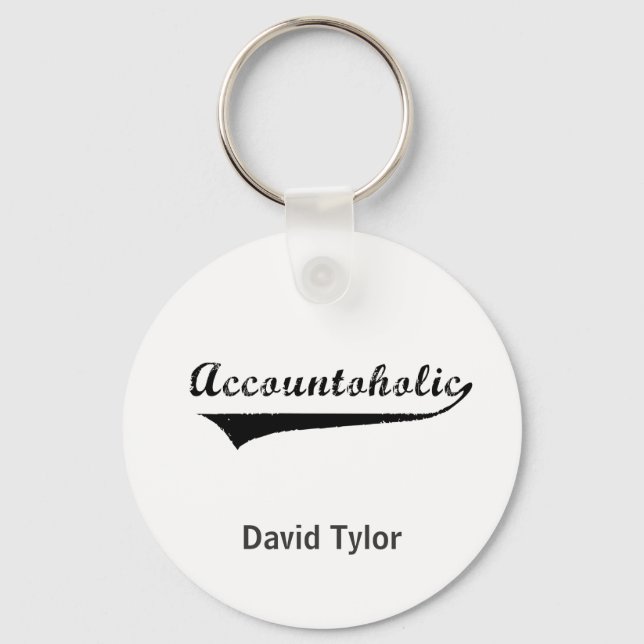 Porte-clés Accountoholic (Recto)