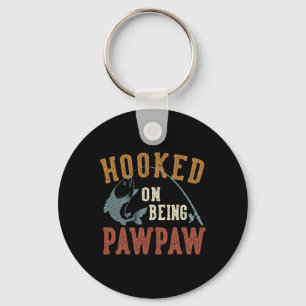 Porte-clés Accro à être Pawpaw Fête des pères pêche Pawpaw