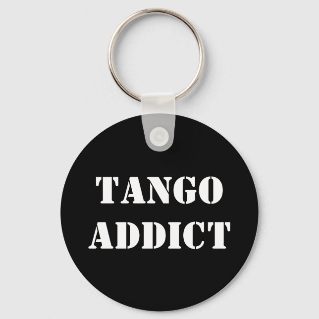 Porte-clés Accro au Tango Tanguero Tango Argentin  (Recto)