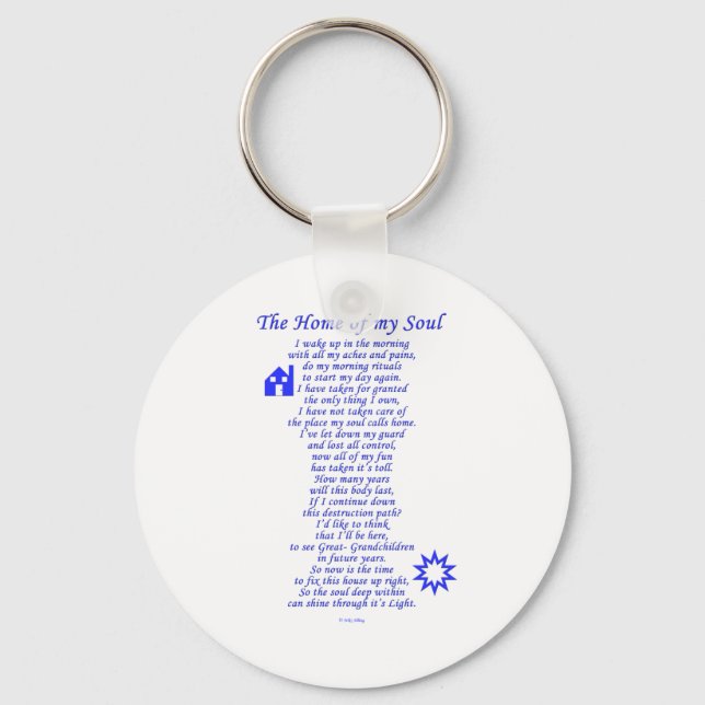 Porte-clés Accueil de mon âme (Recto)