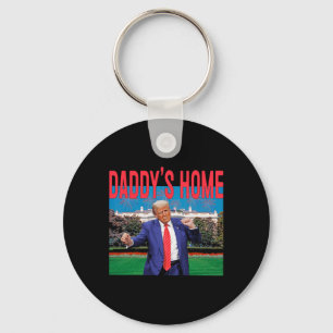 Porte-clés Accueil de papa Trump Pink Trump 2024 Prenez l'Amé