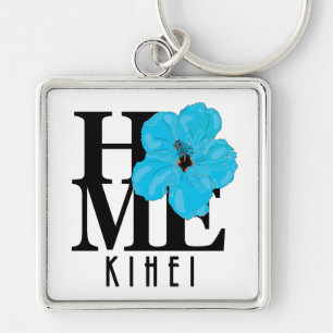 Porte-clés ACCUEIL Hibiscus bleu Kihei