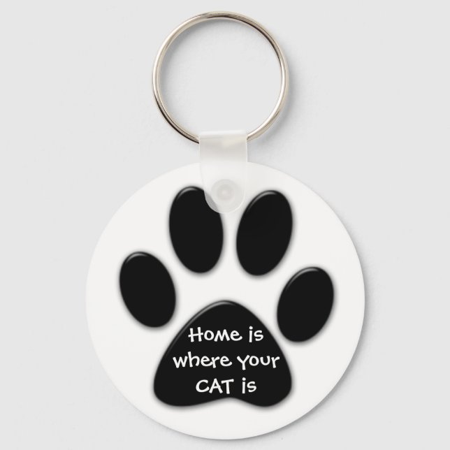 Porte-clés Accueil où votre CAT est Key Ring (Recto)