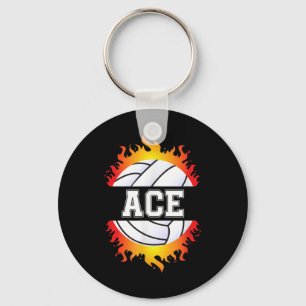 Porte-clés Ace Name Volley Player Boys Ball and Net Sport