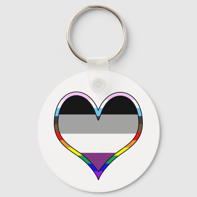 Porte-clés Ace Pride Heart Keychain (Recto)