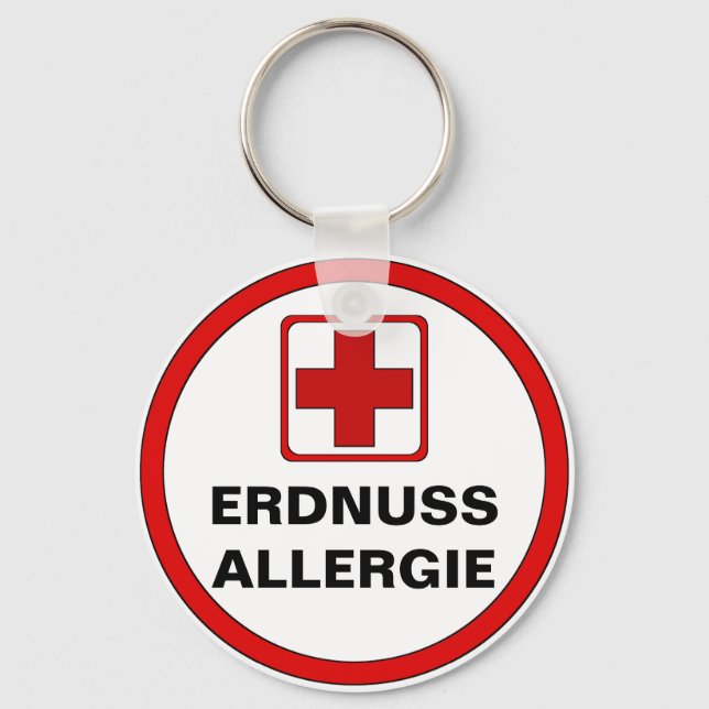 Porte-clés Achtung - ERDNUSS Allergie (Recto)