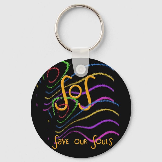 Porte-clés Acronymes amusants - SOS (Recto)