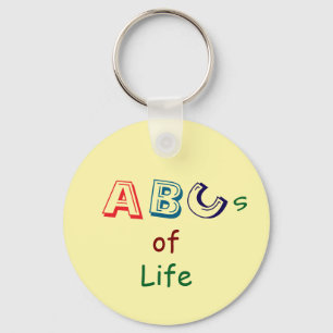 Porte-clés acrylique ABC de la vie