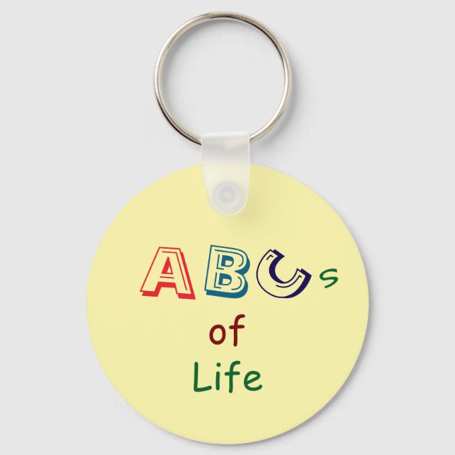 Porte-clés acrylique ABC de la vie (Recto)