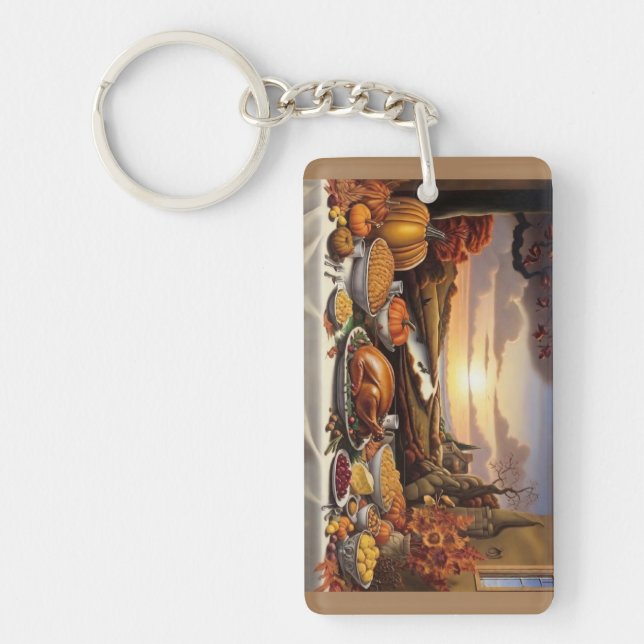 Porte-clés acrylique Abondance de Thanksgiving (Devant)