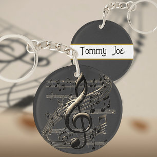 Porte-clés acrylique pour amateur de musique