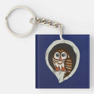 Porte-clés acrylique Selene la chouette
