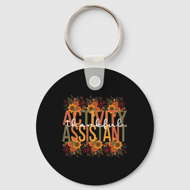 Porte-clés Activité De Remerciement Istant Thanksgiving (Recto)