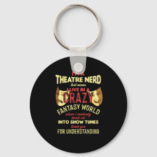 Porte-clés Actrice Théâtre Théâtre Scène Nerd Musique A