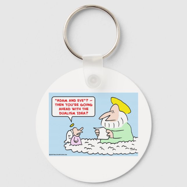 Porte-clés adam eve dualisme (Recto)