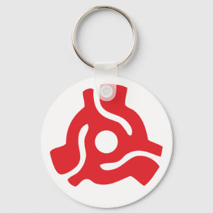 Porte-clés Adaptateur vinyle de 7 pouces 45 tr/min insérez l'