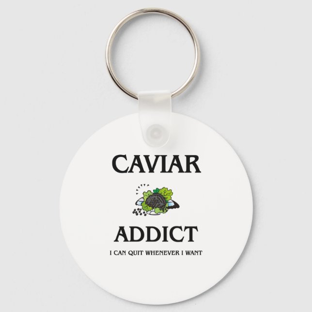 Porte-clés Addict au caviar (Recto)