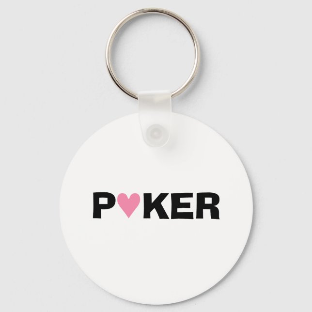 Porte-clés Addict de poker (Recto)