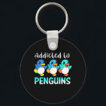 Porte-clés Addicted To Penguins<br><div class="desc">Addicted To Penguins</div>