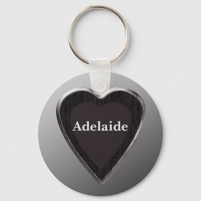 Porte-clés Adelaide Heart Keychain par 369MyName (Recto)