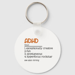 Porte-clés ADHD Definition Neurodiversity Awareness