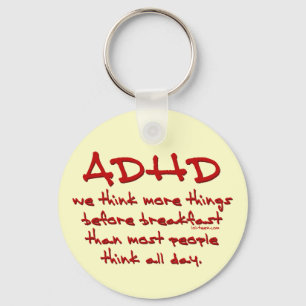 Porte-clés ADHD Think More
