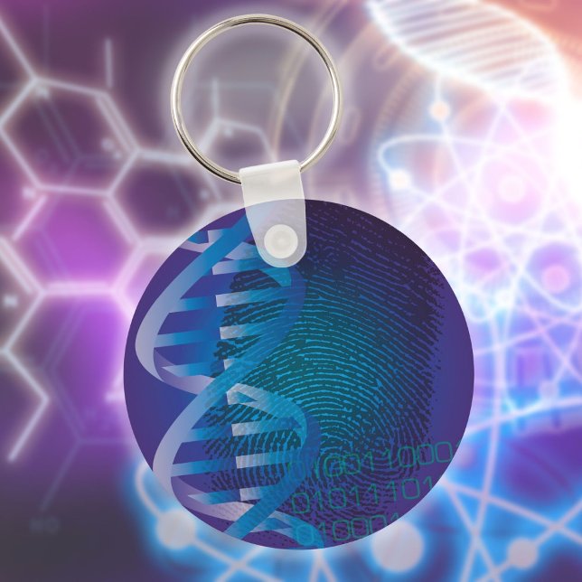 PORTE-CLÉS ADN (DNA Fingerprint Medical Science Keychain)