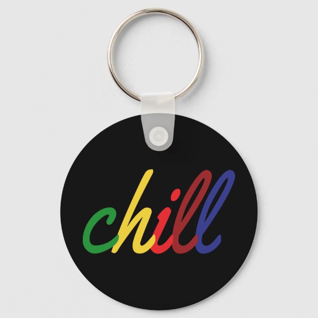 Porte-clés Ado Fille Chill Couleurs rétro (Recto)