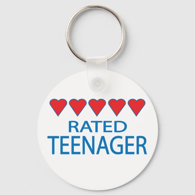 Porte-clés Adolescent de cinq coeurs (Recto)