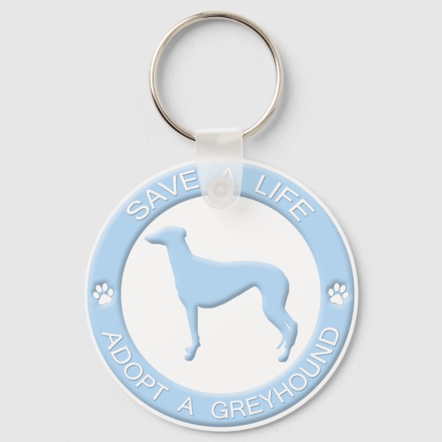 Porte-clés Adopter un Porte - clé Greyhound (Recto)