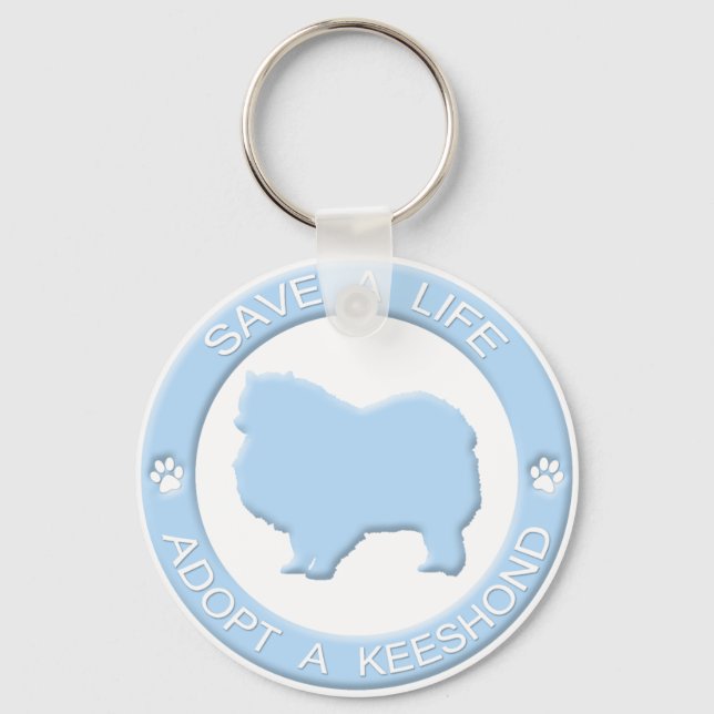 Porte-clés Adopter un Porte - clé Keeshond (Recto)