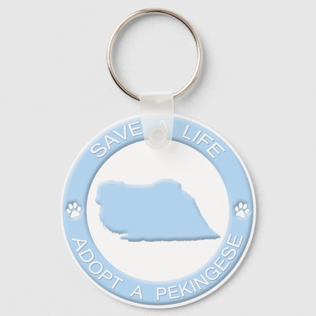 Porte-clés Adopter un Porte - clé pekingais (Recto)