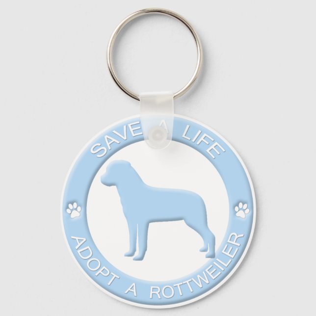 Porte-clés Adopter un Porte - clé Rottweiler (Recto)