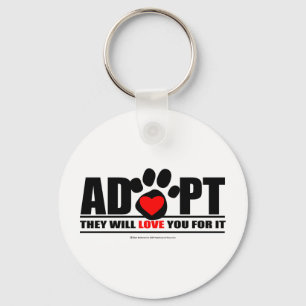 Porte-clés Adoptez Pawprint