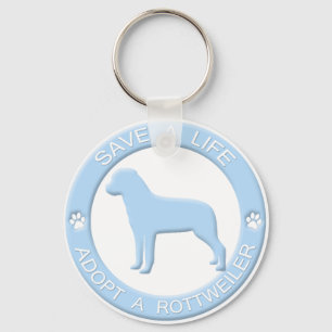 Porte-clés Adoptez un porte - clé de rottweiler