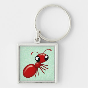 Porte-clés Adorable Cartoon Red Ant Porte - clés personnalisé